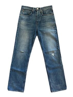 NWT RAG & BONE Maya high rise ankle straight jeans in Orion size 24/ 25